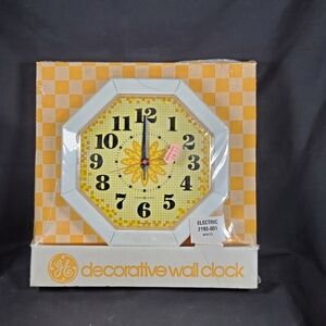 60's 70's GE Decorative Wall Clock